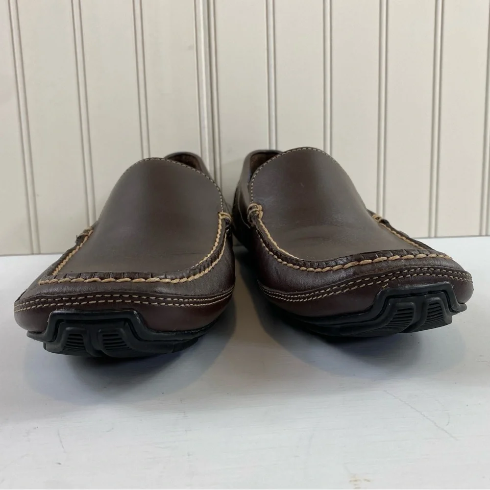 Rockport Men’s Warner Venetian Brown Leather‎ Slip On Loafers Driving Shoes 10M